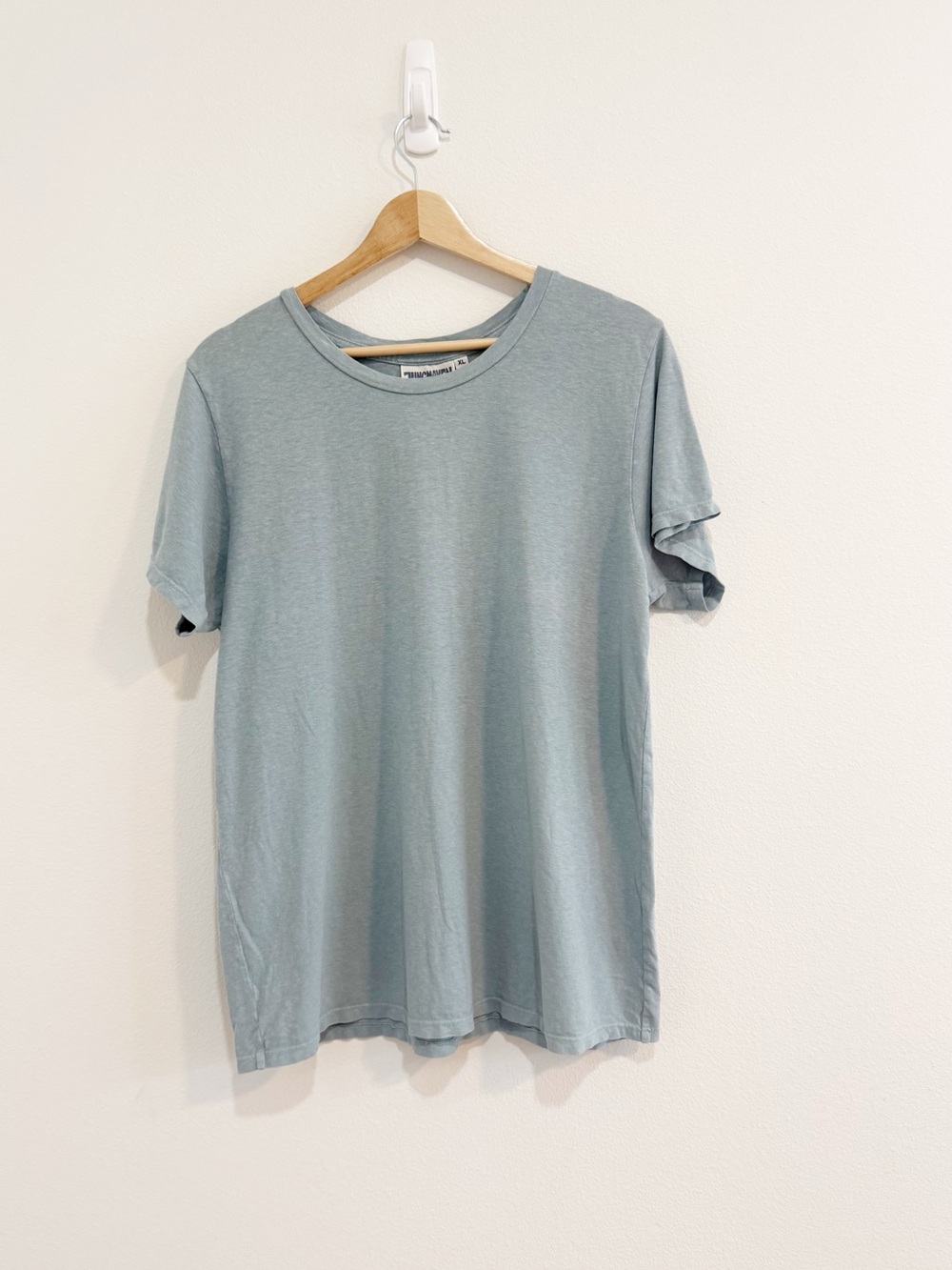 Jungmaven American Made Hemp Cotton Tee Eco Friendly Sage Green Blue Size XL